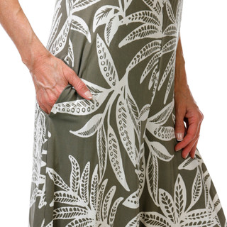 Thumbnail 3: Sami & Jo Women's Tie Neck Botanical Print Maxi Dress 