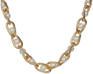 Thumbnail 2: Nautica Pearl Link Chain Necklace  
