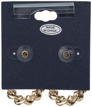 Thumbnail 2: Nautica Chunky Twisted Hoop Earrings 
