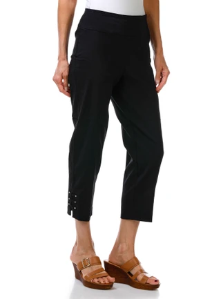 Thumbnail 1: Zac & Rachel Women's Stud Hem Capris 