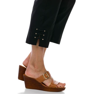 Thumbnail 2: Zac & Rachel Women's Stud Hem Capris 