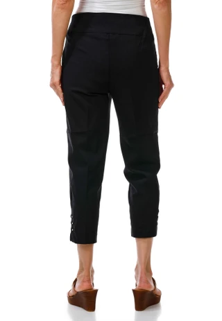 Thumbnail 3: Zac & Rachel Women's Stud Hem Capris 