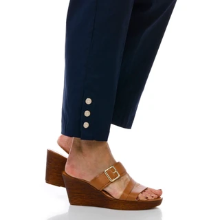 Thumbnail 2: Zac & Rachel Women's Button Hem Slim Ankle Pants 