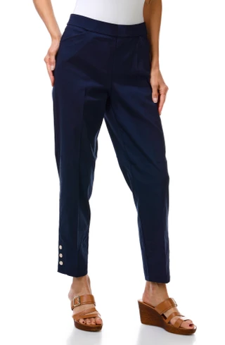 Thumbnail 1: Zac & Rachel Women's Button Hem Slim Ankle Pants 