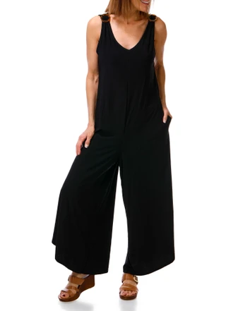 Thumbnail 1: Sami & Jo Women's Sleeveless V-Neck Jumpsuit 