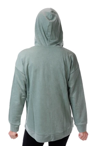 Thumbnail 2: Ninety Clothing Company Women's Long Sleeve V-Neck Pull Over Hoodie  
