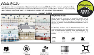 Thumbnail 2: Eddie Bauer Eddie Bauer Printed Cotton Flannel Sheet Set 