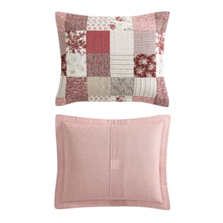 Thumbnail 2: Laura Ashley Celina Patchwork Cotton Reversible Quilt Set 