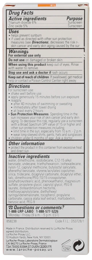 Thumbnail 2: La Roche Posay 1.7 oz Anthelios Light Fluid Face Sunscreen SPF 50 