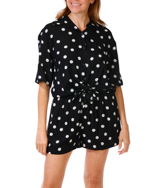 Thumbnail 3: Club Z Women's Polka Dot Cover-Up Set 