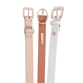 Thumbnail 1: ANNE KLEIN 3-Piece Mixed Buckle Skinny Belt Set 
