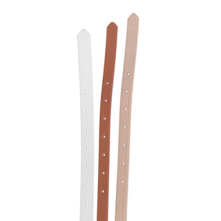 Thumbnail 2: ANNE KLEIN 3-Piece Mixed Buckle Skinny Belt Set 
