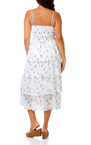 Thumbnail 3: Crystal Doll Juniors Sleeveless Tiered Maxi Dress 