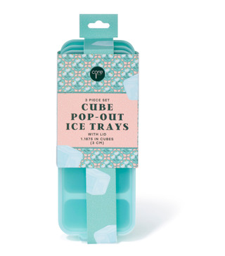 Thumbnail 1: CORE HOME 3-Piece Cube Pop-Out Ice Tray Set 
