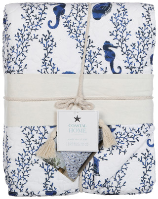 Thumbnail 3: Coastal Living Raine Quilt Set 