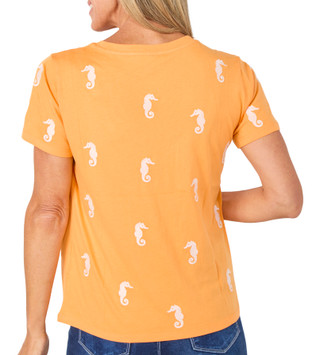 Thumbnail 2: Philosophy Women's Short Sleeve Seahorse Knit Top 