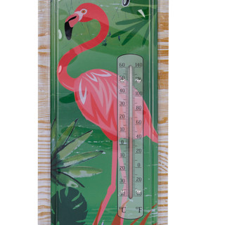 Thumbnail 2: JD YEATTS Let's Flamingle Metal Thermometer 