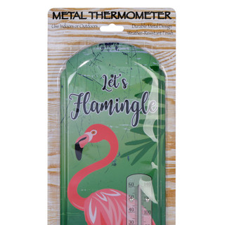 Thumbnail 3: JD YEATTS Let's Flamingle Metal Thermometer 