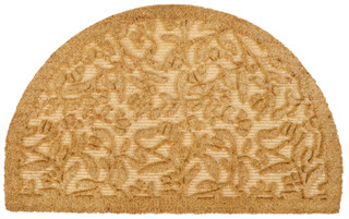 Thumbnail 1: Home Essentials Half Round Embossed Vine Outdoor Rug 