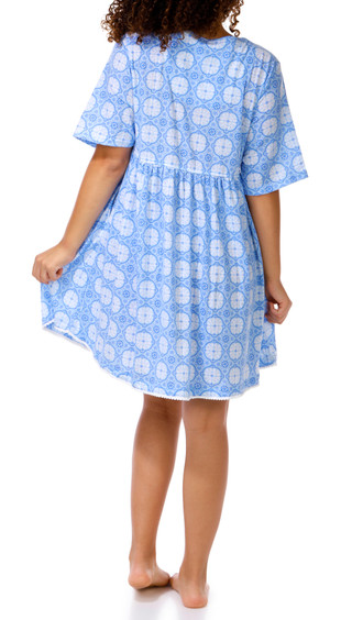 Thumbnail 2: Muk Luks Women's Crinkle Gauze Sleep Dress 