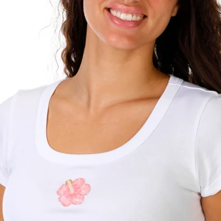 Thumbnail 2: Organic Generation Juniors Short Sleeve Bead-Embroidered Tee 