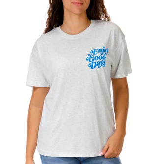 Thumbnail 1: Vintage threadz Juniors' Puff Graphic Boyfriend Tee 