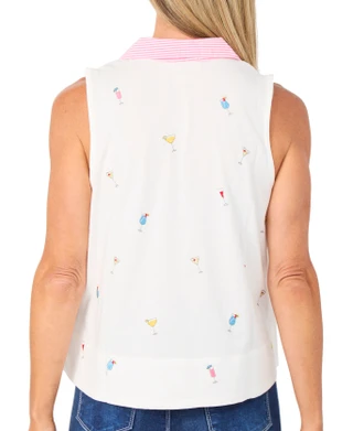 Thumbnail 2: Philosophy Women's Sleeveless Embroidered Swing Knit Top 