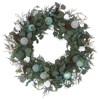 Thumbnail 2: Magical Season 26" LED Coastal Wreath with 50 Lights 