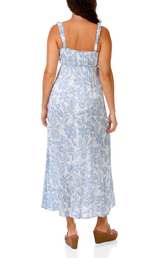 Thumbnail 2: Derek Heart Juniors' Sleeveless Floral Maxi Dress 