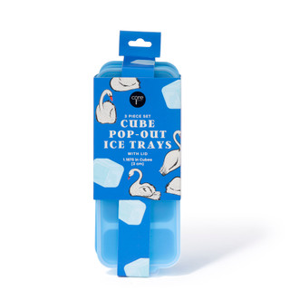 Thumbnail 1: CORE HOME 3-Piece Pop-Out Ice Tray Set with Lid 