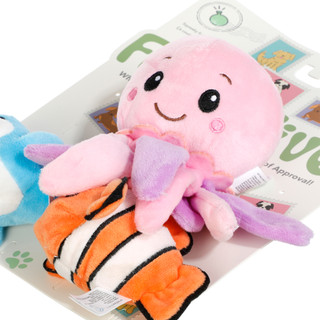 Thumbnail 2: Furry Five Under the Sea 3-Piece Dog Toy Set 