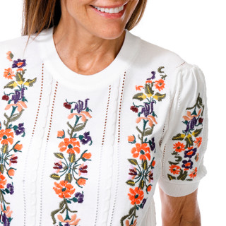 Thumbnail 3: WD NY Women's Short Sleeve Sweater 