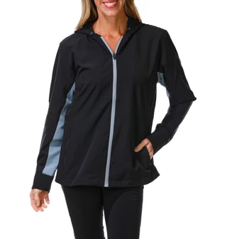Thumbnail 1: Perry Ellis Women's Full Zip Rain Jacket  