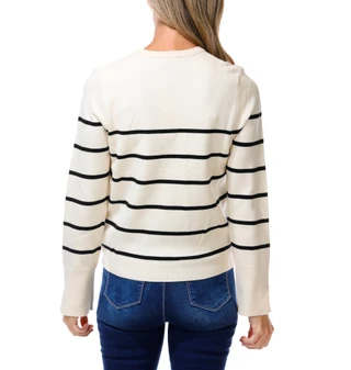 Thumbnail 2: French Connection Women's Stripe Print Knit Top  