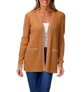 Thumbnail 1: RIO & RIAN Women's Solid open Front Cardigan 