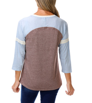 Thumbnail 2: Anneliese Women's 3/4 Sleeve Embroidered Tee 