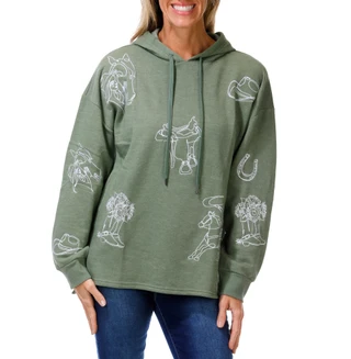 Thumbnail 1: Anneliese Women's Embroidered Hoody 