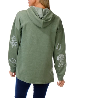 Thumbnail 2: Anneliese Women's Embroidered Hoody 