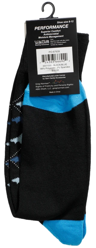 Thumbnail 2: GREG NORMAN Men's Single Pair Performance Dress Socks 