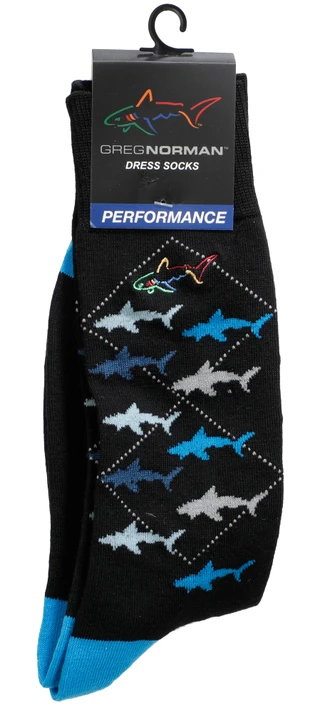 Thumbnail 1: GREG NORMAN Men's Single Pair Performance Dress Socks 