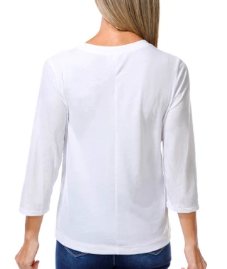 Thumbnail 2: Magical Season Women's 3/4 Sleeve Sequin Top 