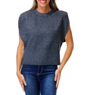 Thumbnail 1: GREIGE Women's Sleeveless Crew Neck Sweater Vest 