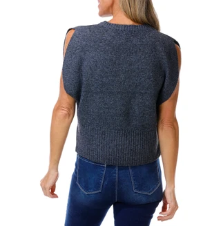 Thumbnail 2: GREIGE Women's Sleeveless Crew Neck Sweater Vest 