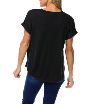 Thumbnail 2: Magical Season Women's Soutache Embroidered Roll-Tab Sleeve Top 