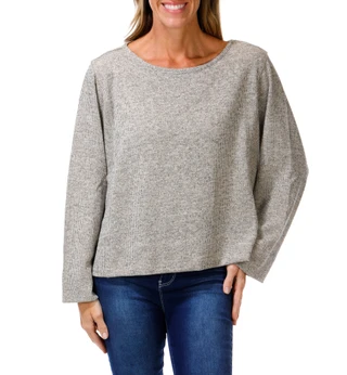 Thumbnail 1: MAX STUDIO Women's Long Sleeve Knit Top 