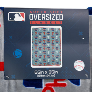 Thumbnail 2: Pegasus Sports 66x95 Super Soft Oversized Phillies Blanket 