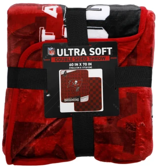Thumbnail 1: Pegasus Sports 60x70 Tampa Bay Buccaneers Ultra Soft Double Sided Throw 