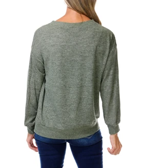 Thumbnail 2: Anneliese Women's Lace Yoke Long Sleeve Top 