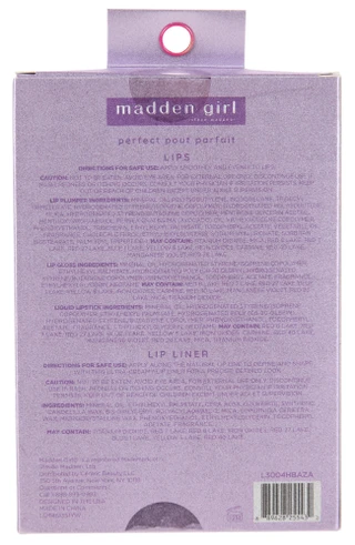 Thumbnail 2: Madden Girl 3 Pk Lip Liner, Lip Plumper, Liquid Lipstick & Lip Gloss  