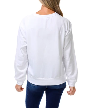 Thumbnail 2: NUCO Women's Long Sleeve Crew Neck Embroidered Top 